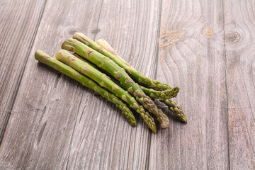 Raw ripe green fresh asparagus