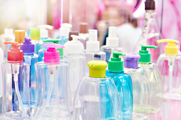Plastic bottles for household chemicals