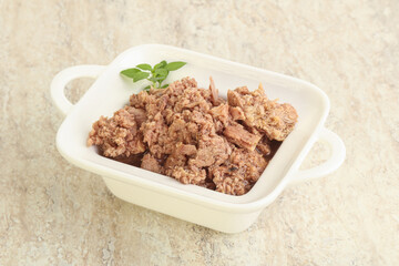 Canned tuna fish for salad