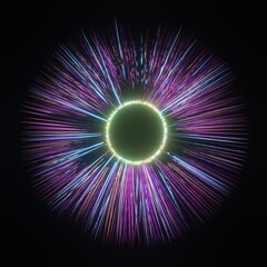 3d render. abstract magic emits the energy of mystical magic