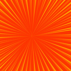 Fototapeta premium comic background halftone dots yellow color. retro sunburst effect 