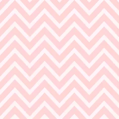 Rolgordijnen Achtergrond gemaakt met herhaalde zigzaglijnen. Zacht roze subtiele naadloze patroon vectorillustratie © lnm
