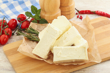 Natural organic Greek Feta cheese