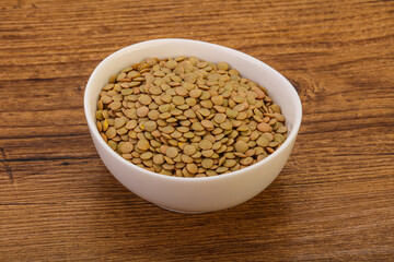 Vegan cuisine - Dry lentil heap