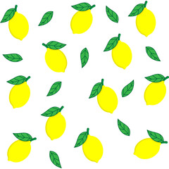 Lemon background square design template vector