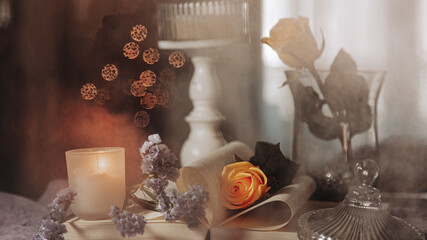 still life with candle