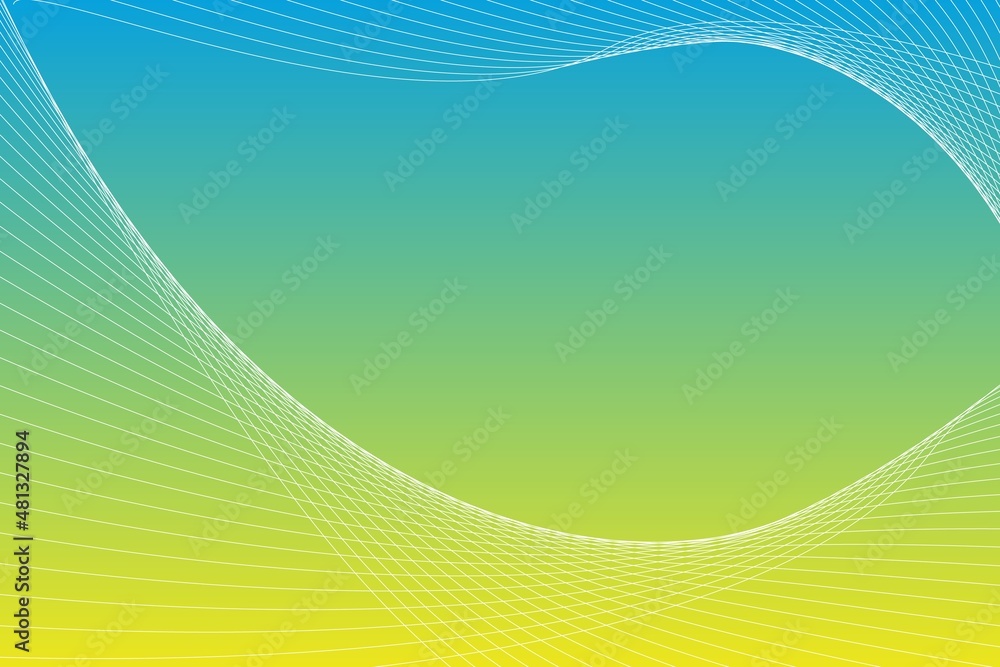 Aufkleber abstract background with curved wavy lines. vector illustration for design. wave from lines