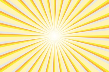 Obraz premium Abstract yellow background with sun ray. Summer vector illustration
