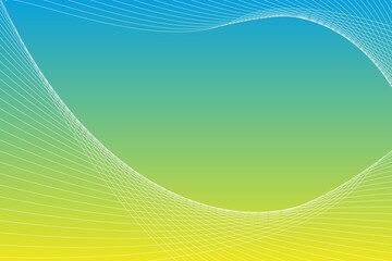 Abstract background with curved wavy lines. Vector illustration for design. Wave from lines
