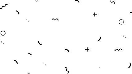 Trend flat cartoon background with shape animation. Looped - Powered by Adobe