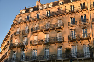 Immeuble haussmannien à Paris, France	