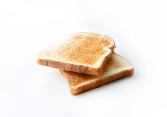Toast bread slice isolated on a white background