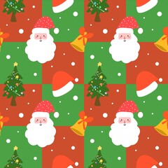 seamless pattern with santa claus