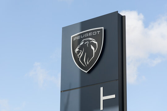 VALENCIA, SPAIN - JANUARY 13, 2022: Peugeot is a French brand of automobiles owned by Stellantis