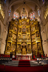 Detalle de retablo sobre el coro de Catedral de Burgos