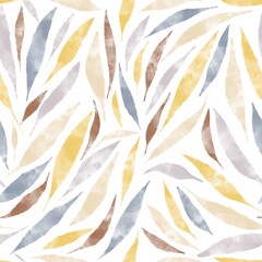 autumn leaves seamless pattern