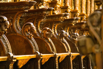 Claustro interior, conclave de reunión clérigos