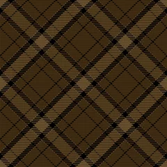 Deurstickers Bruin Naadloze patroon van Schotse tartan plaid. Herhaalbare achtergrond
