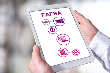 Fafsa concept on a tablet
