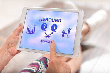 Rebound concept on a tablet