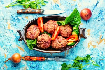 Steam beef cutlets