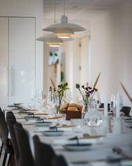 table setting for a dinner