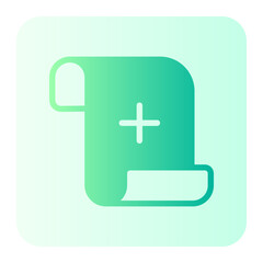 Fototapeta premium paper add gradient icon