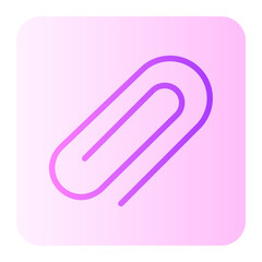 paper clip gradient icon