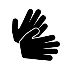 Sign language interpretation icon 