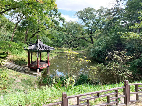 한국 서울 창덕궁 안의 비원 풍경 / Biwon Scenery in Changdeokgung Palace, Seoul, Korea 