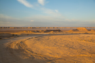 Fototapeta na wymiar The Sahara Desert in Tunisia.