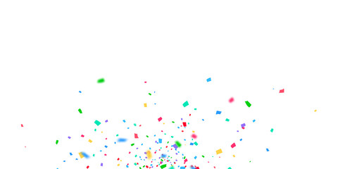 Background vector illustration with confetti. Beautiful colors for parties or celebrations.