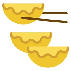 Jiaozi icon ,Chinese New Year vector illustration
