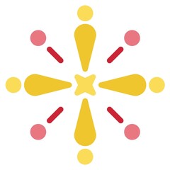 Firework icon ,Chinese New Year vector illustration