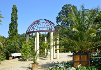 Palmen Garten in der Kur Stadt Bad Pyrmont, Niedersachsen