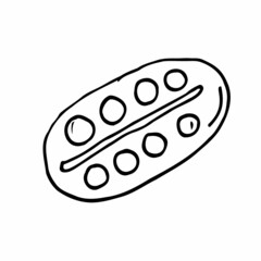 Doodle style artist vector illustration with palette and paint