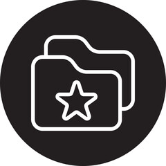 files and folders glyph icon