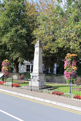 Amelia Earhart monument in Burry port in Wales street scenes.