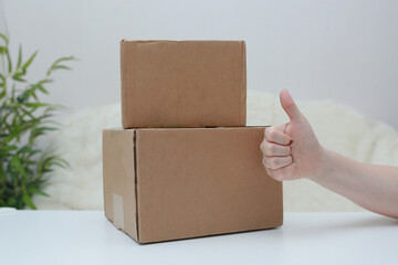 card box on a white background