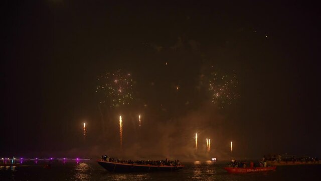 Firecrackers show at Varanasi during Dev Diwali