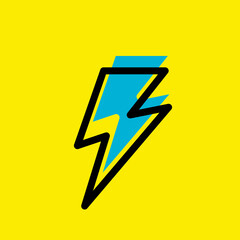 Yellow flash vector