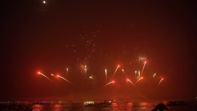 Firecrackers show at Varanasi during Dev Diwali