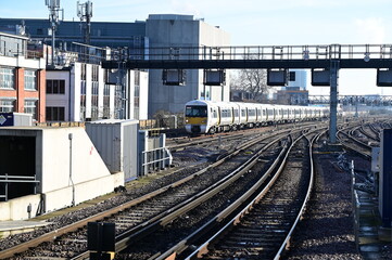 London bridge station on a winters morning.