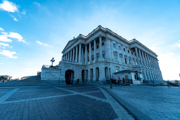 Fototapeta premium United States Capitol Building - Washington, DC - This is where all of the congressmen and congresswomen work (House of Representatives and Senate)