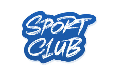 Sport Club vector lettering