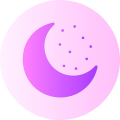 moon gradient icon