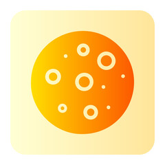 Fototapeta premium full moon gradient icon
