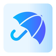 umbrella gradient icon