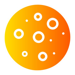 full moon gradient icon