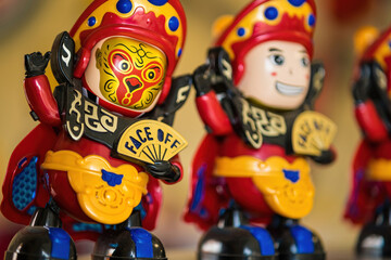 Fototapeta premium Bangkok, Thailand - December, 29, 2021 : Chinese traditional national toys at Bangkok, Thailand.